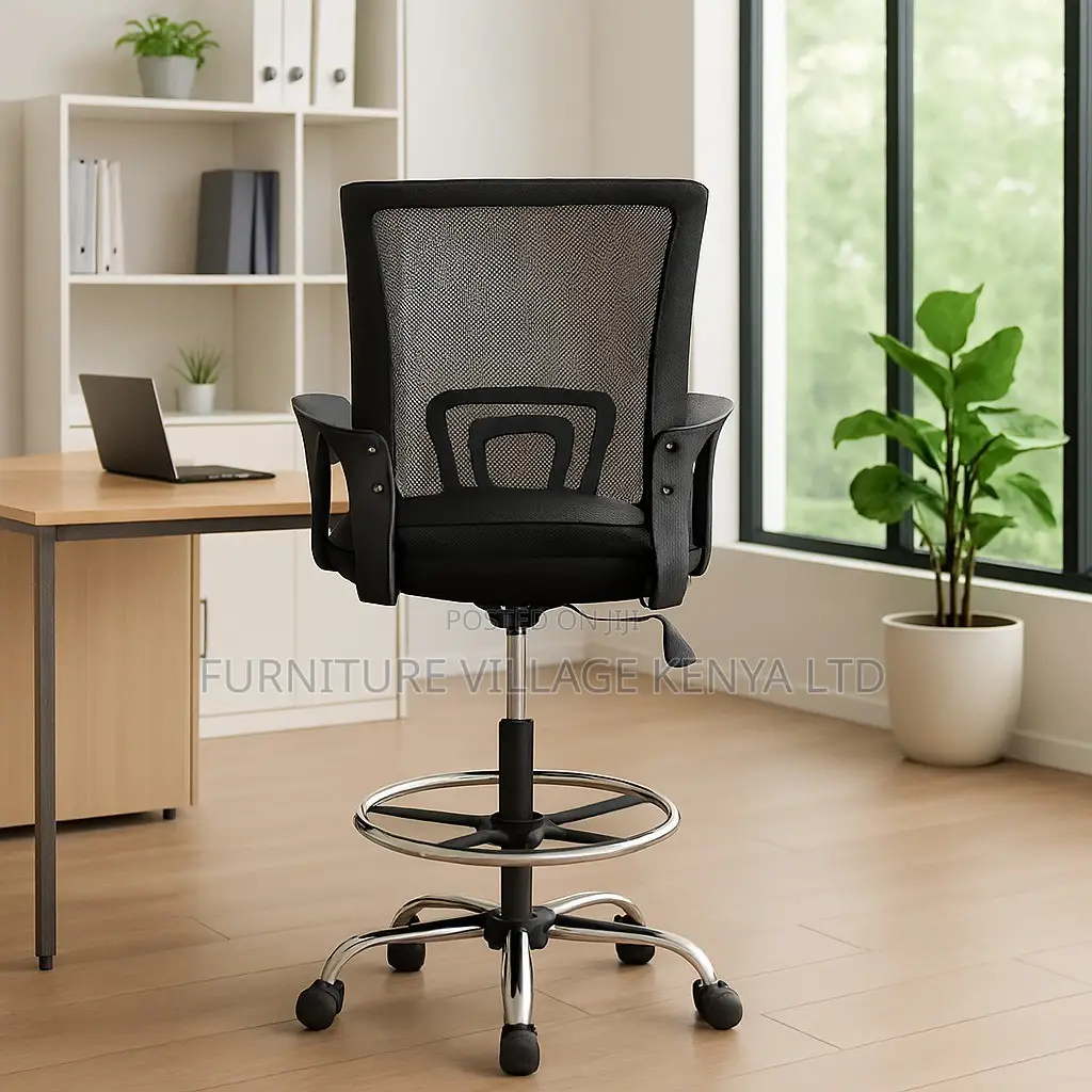 Office Chair; High Counter Cashier Mesh Back Office Seat