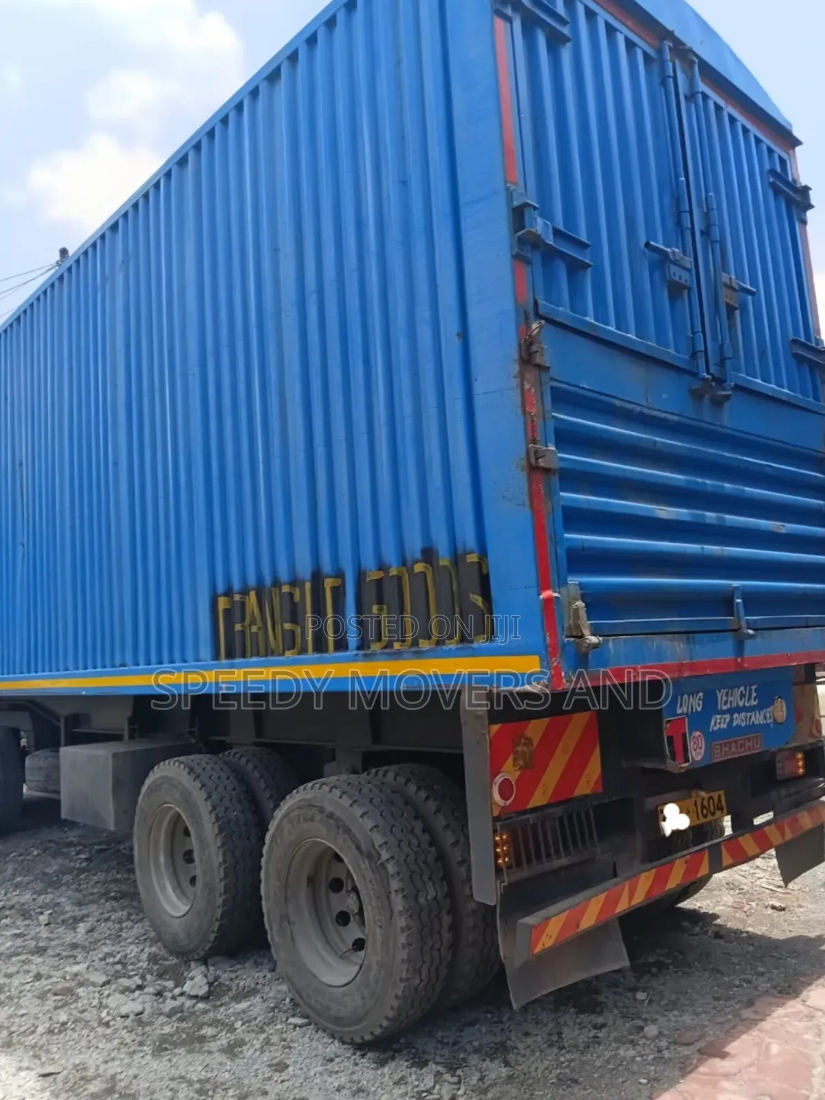 Transport Trailers for Jobs and Logistics Are Ready in Industrial Area