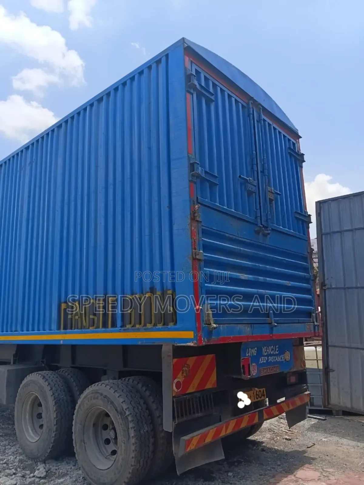 Transport Trailers for Jobs and Logistics Are Ready in Industrial Area