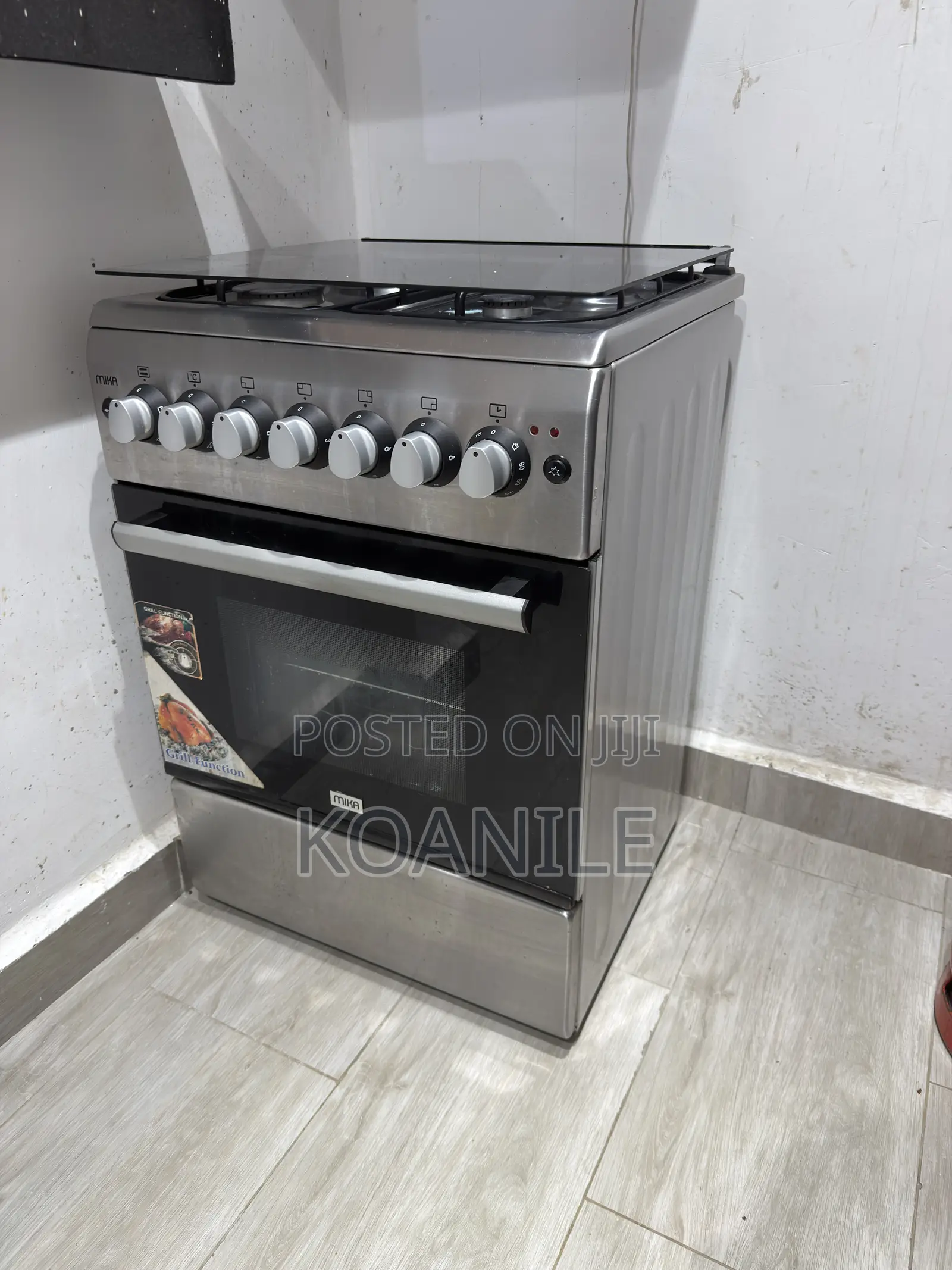 Mika Cooker 58cm X 58cm 3 Gas + 1 Electric Standing Cooker (Used)