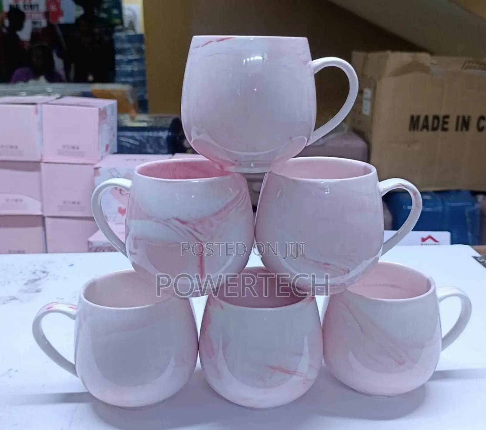 Mugs 6 Piece Mugs .