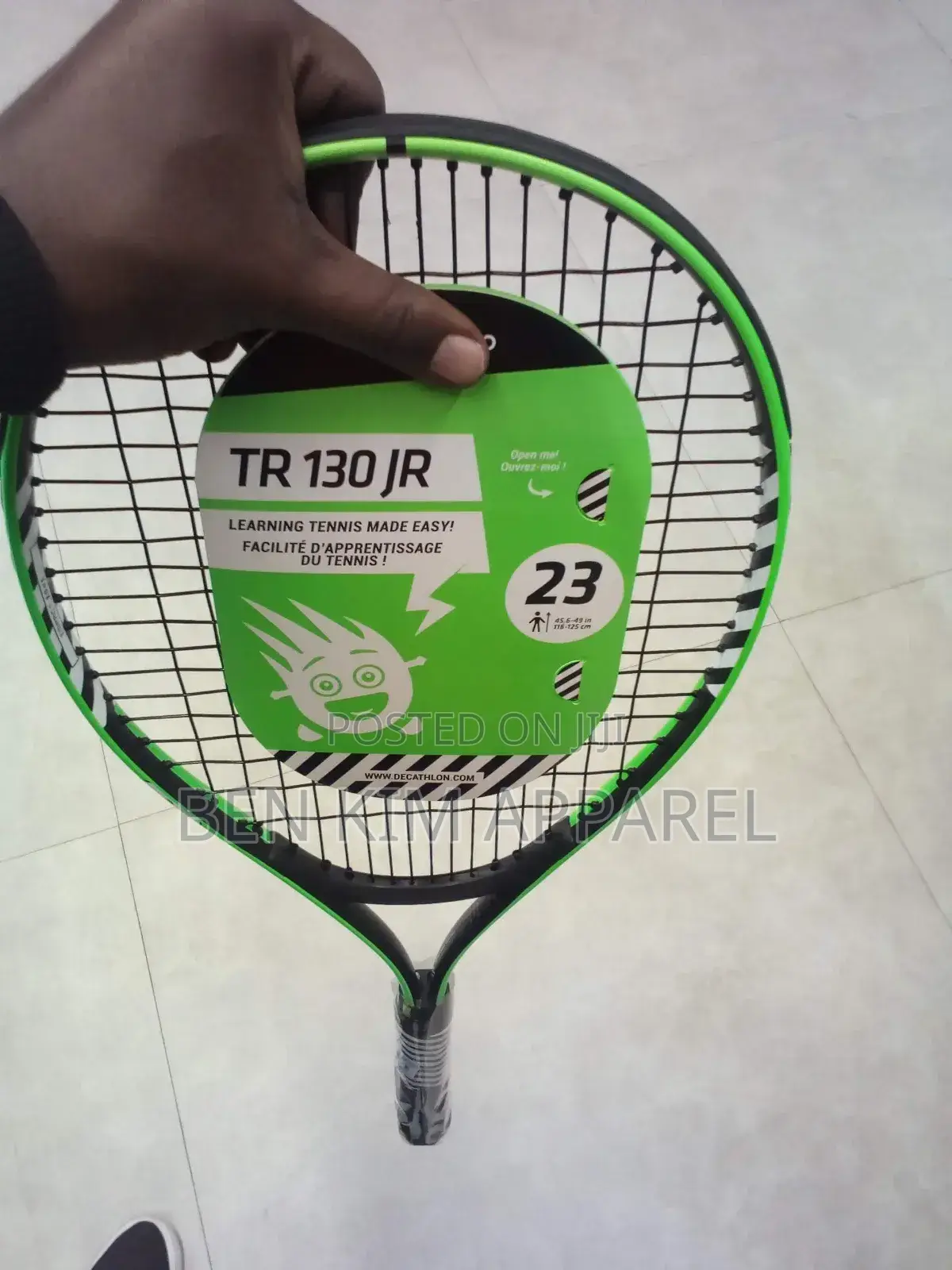 116cms to 125cm Kids Height Size 23" Tennis Racket 198gms
