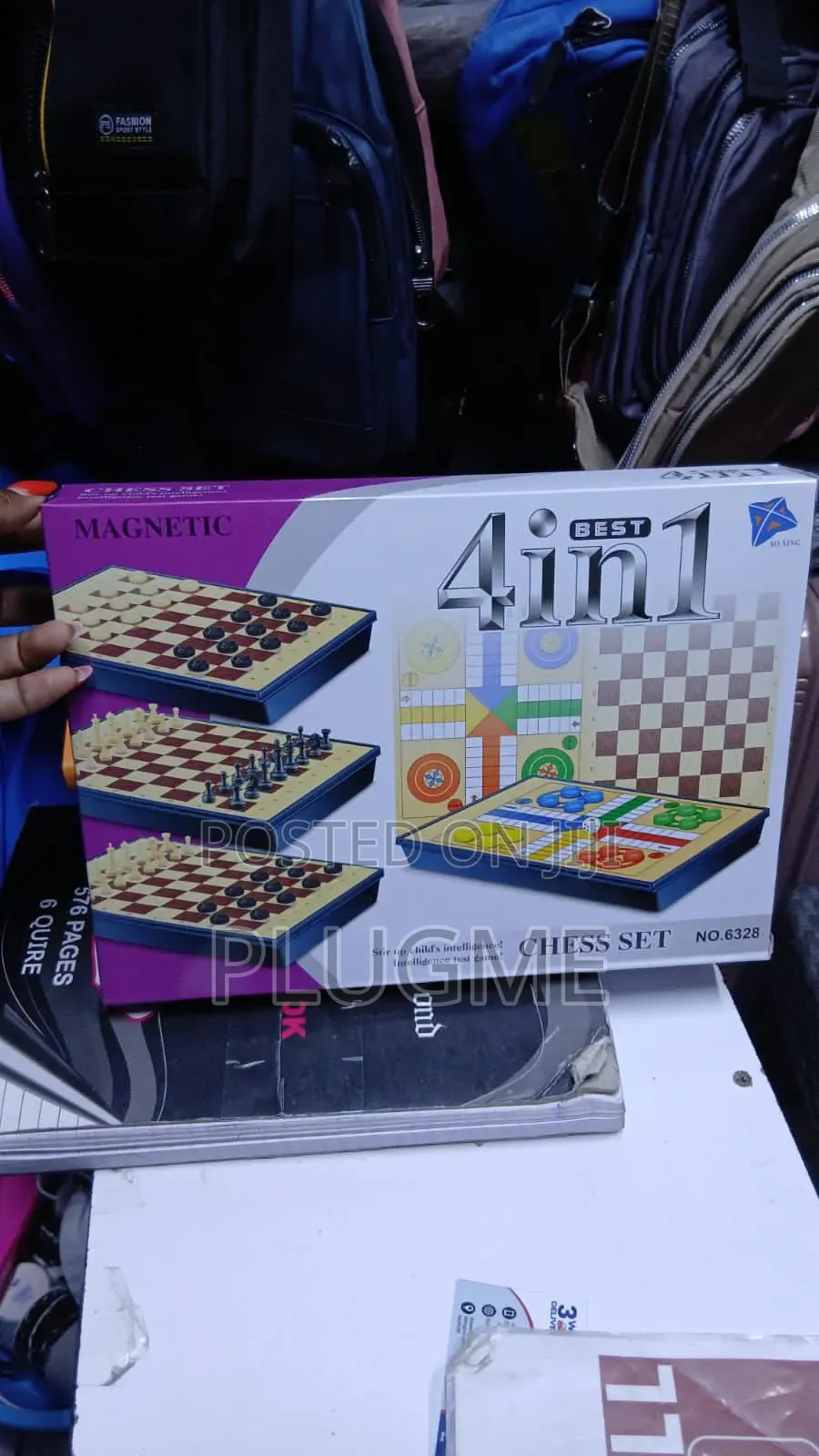 4 in 1 Chess Game Set (Chess,Checkers,Ludo)