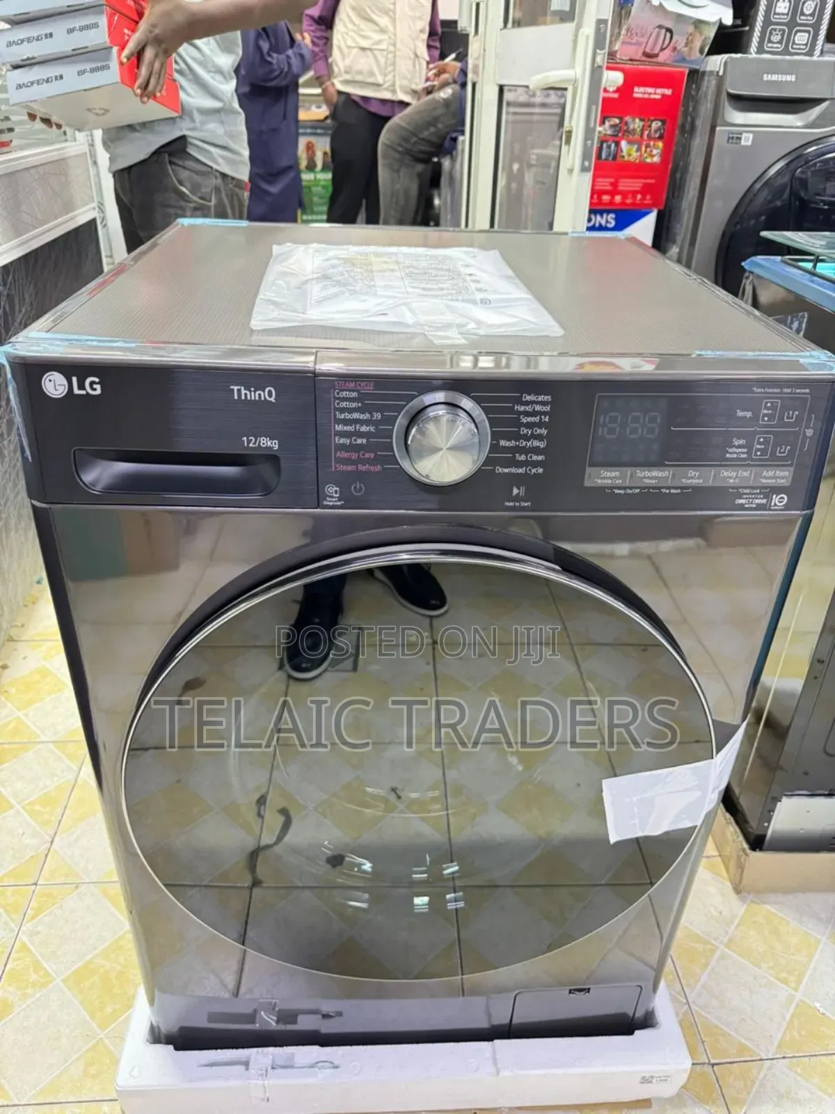 F4v9bdp2ee Lg 12kg/8kg | Front Load Washer/Dryer | Ai DDTM | Steamtm