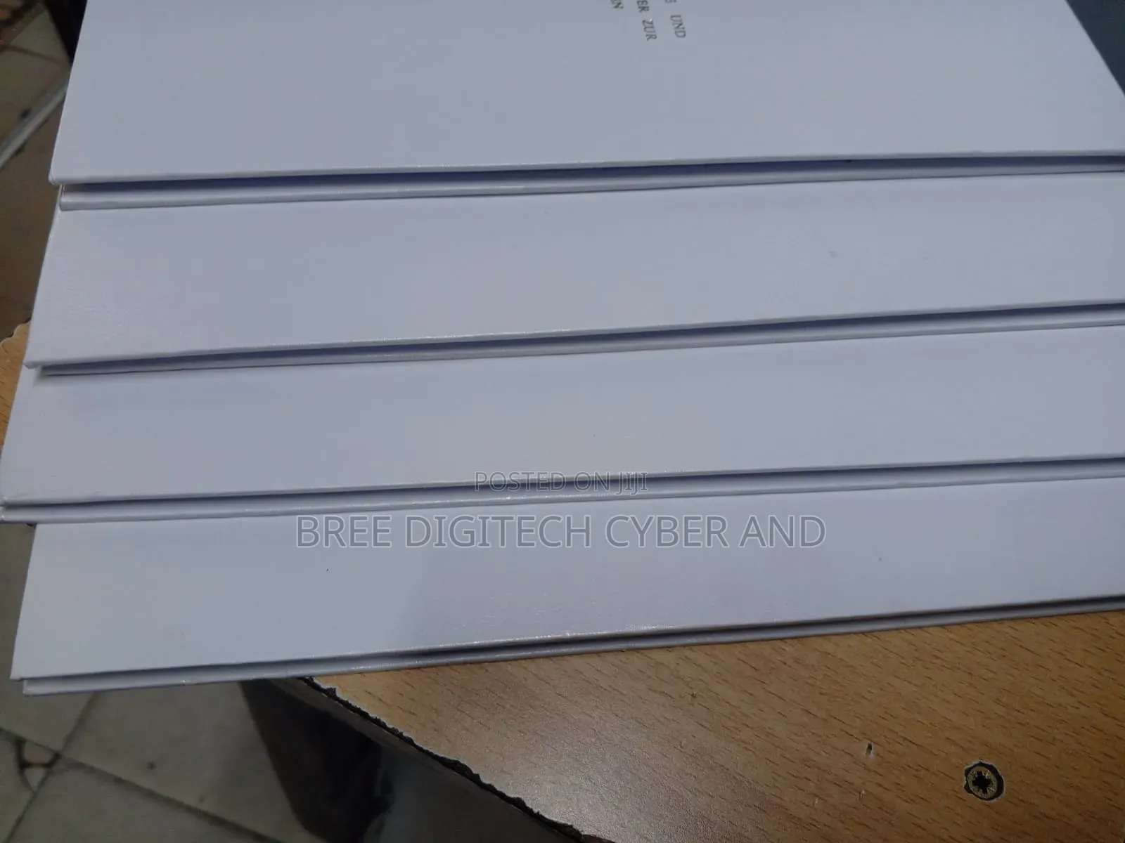 White Hardcover Binding