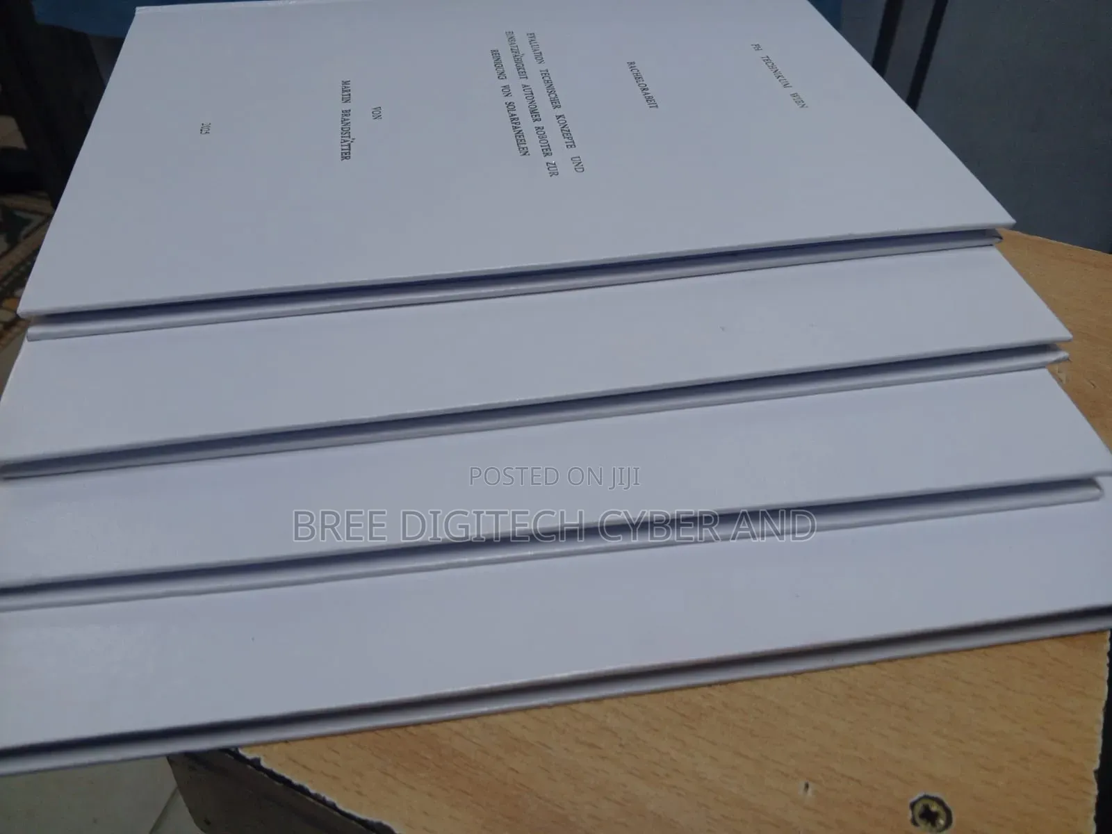 White Hardcover Binding