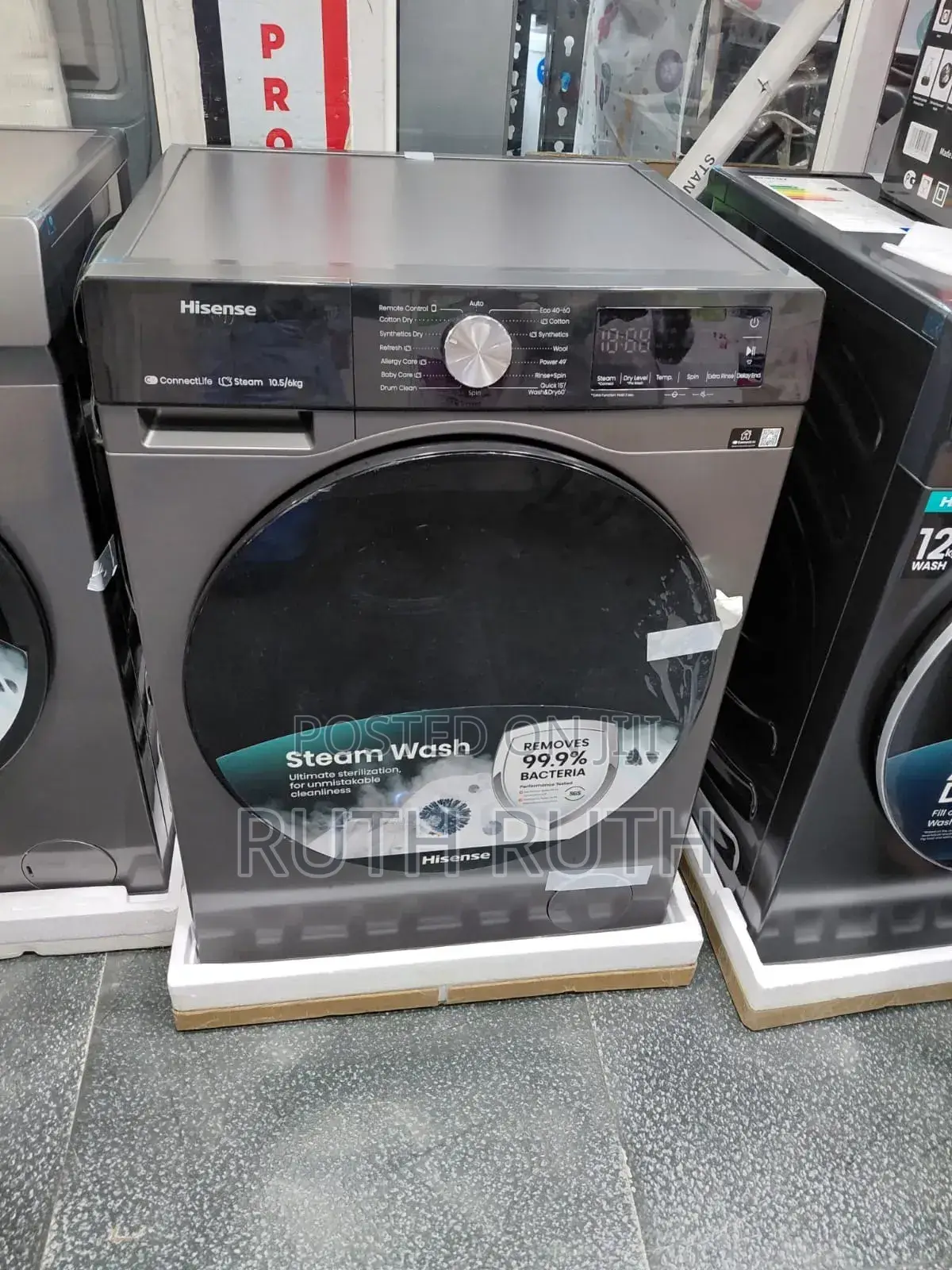 Hisense 10.5/6 Wash and Dry Frontload Washing Machine