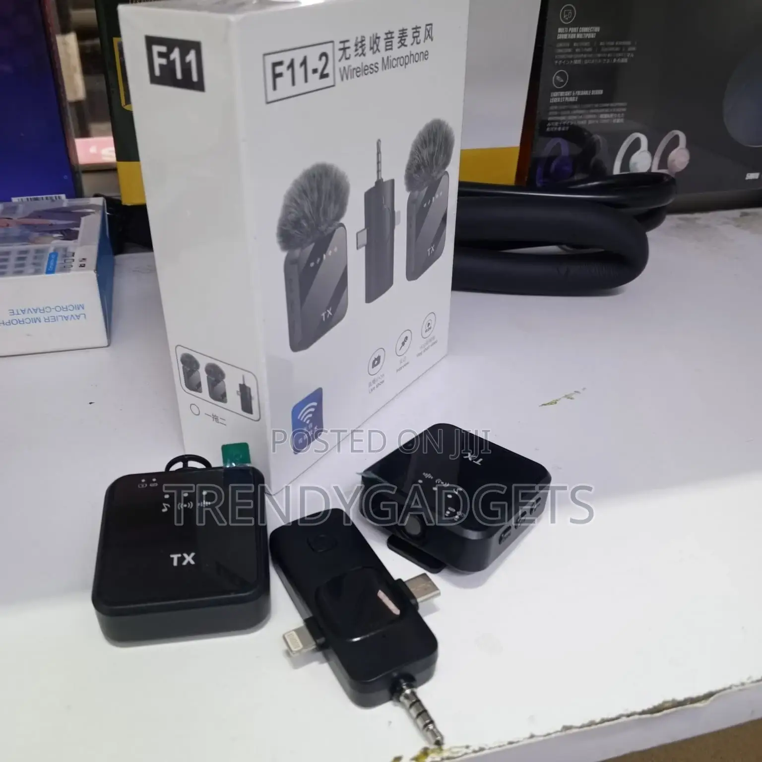 F11-2 Wireless Mic With Dual Tx Universal Receiver