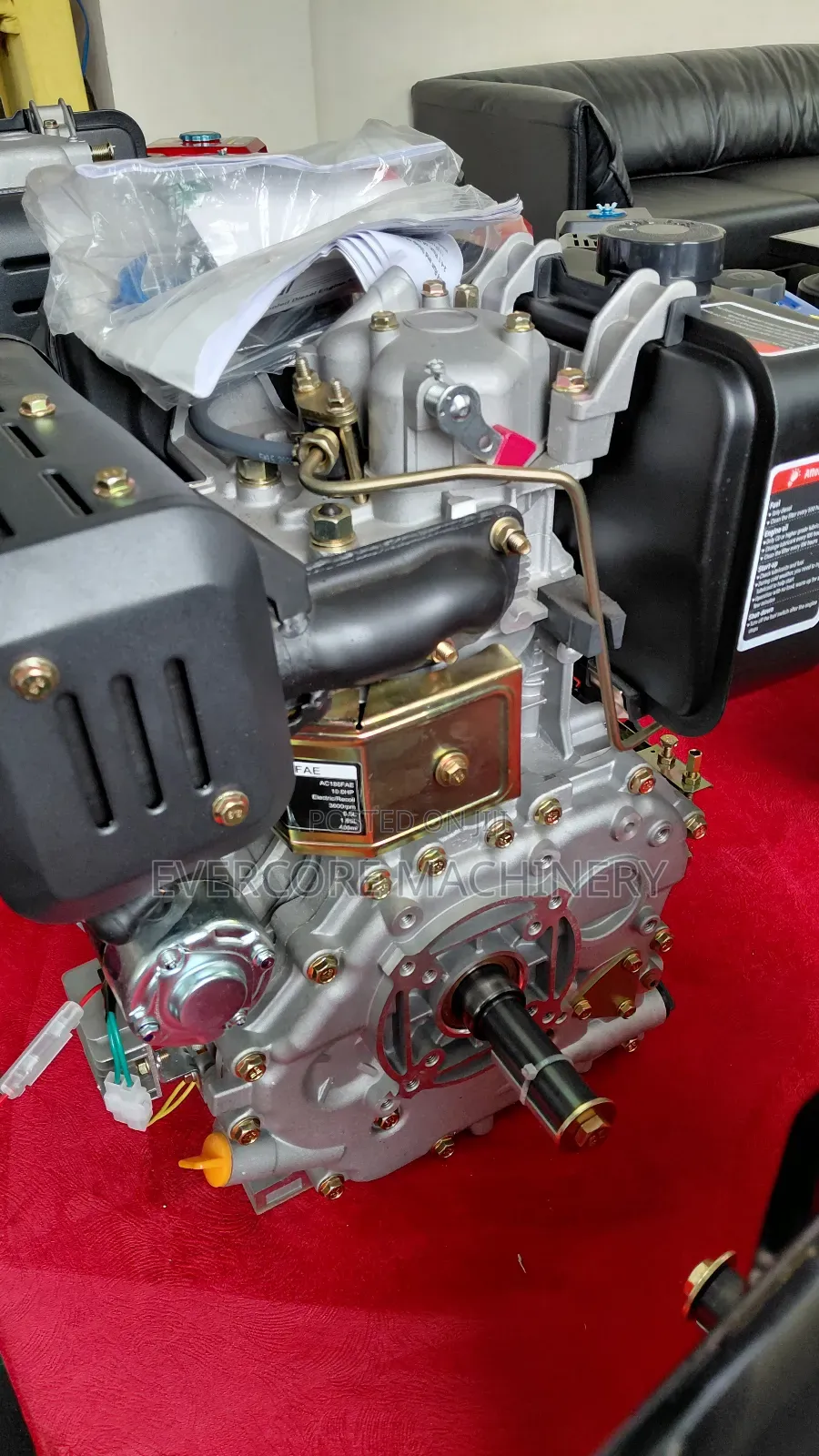 Aico Japan 10hp 186f Diesel Air Cooled Engine.
