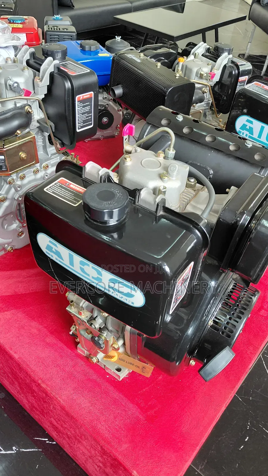 Aico Japan 10hp Keystart Diesel Aircooled Engine.