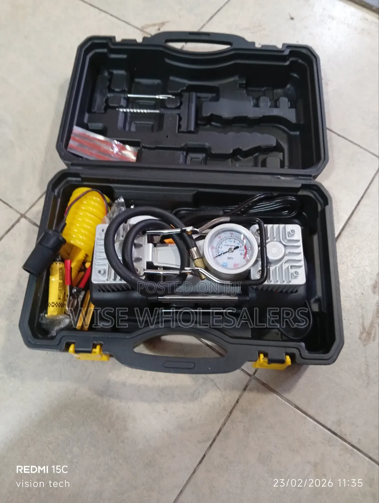 Portable Double-Cylinder Car Air Compressor Kit