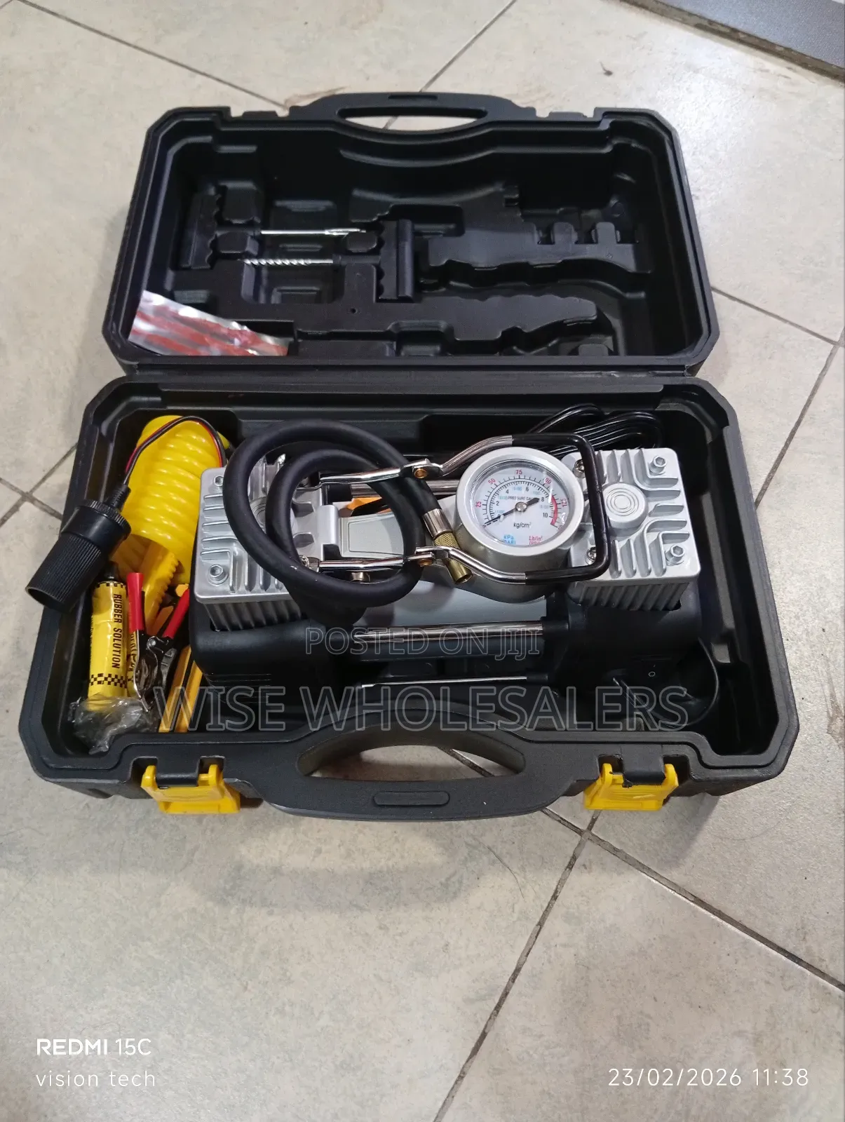 Portable Double-Cylinder Car Air Compressor Kit^ 