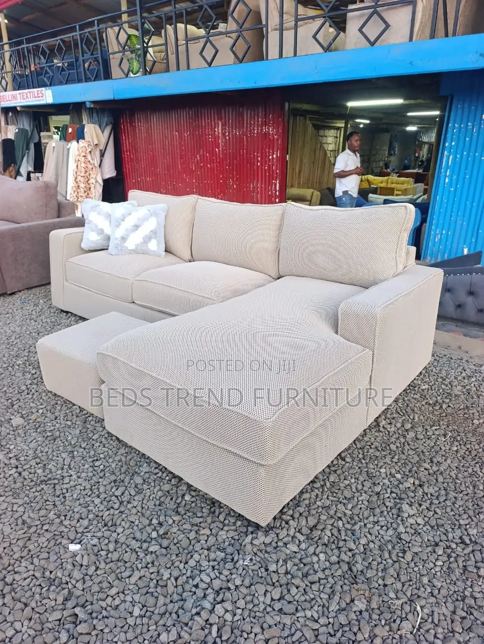 Uniformed Soft 6 Seater L Sofa