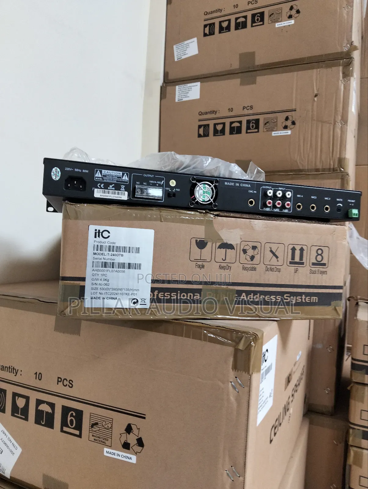 Big Amplifier DTB 240 Amplifiers for Ceiling Speakers Connectivity!