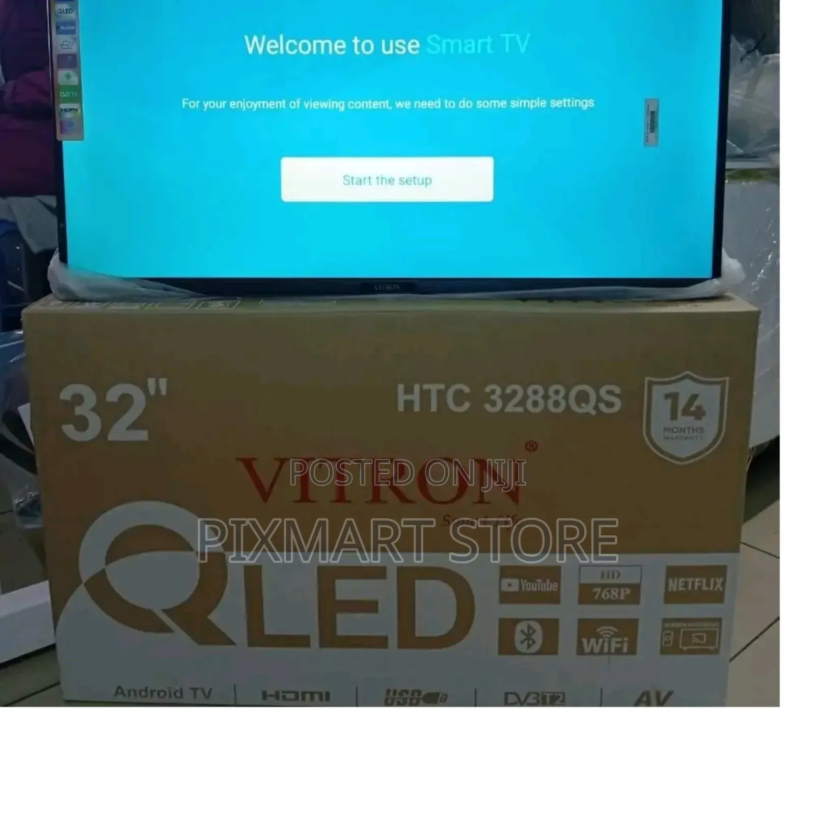 Vitron 32" Qled Smart Android Tv