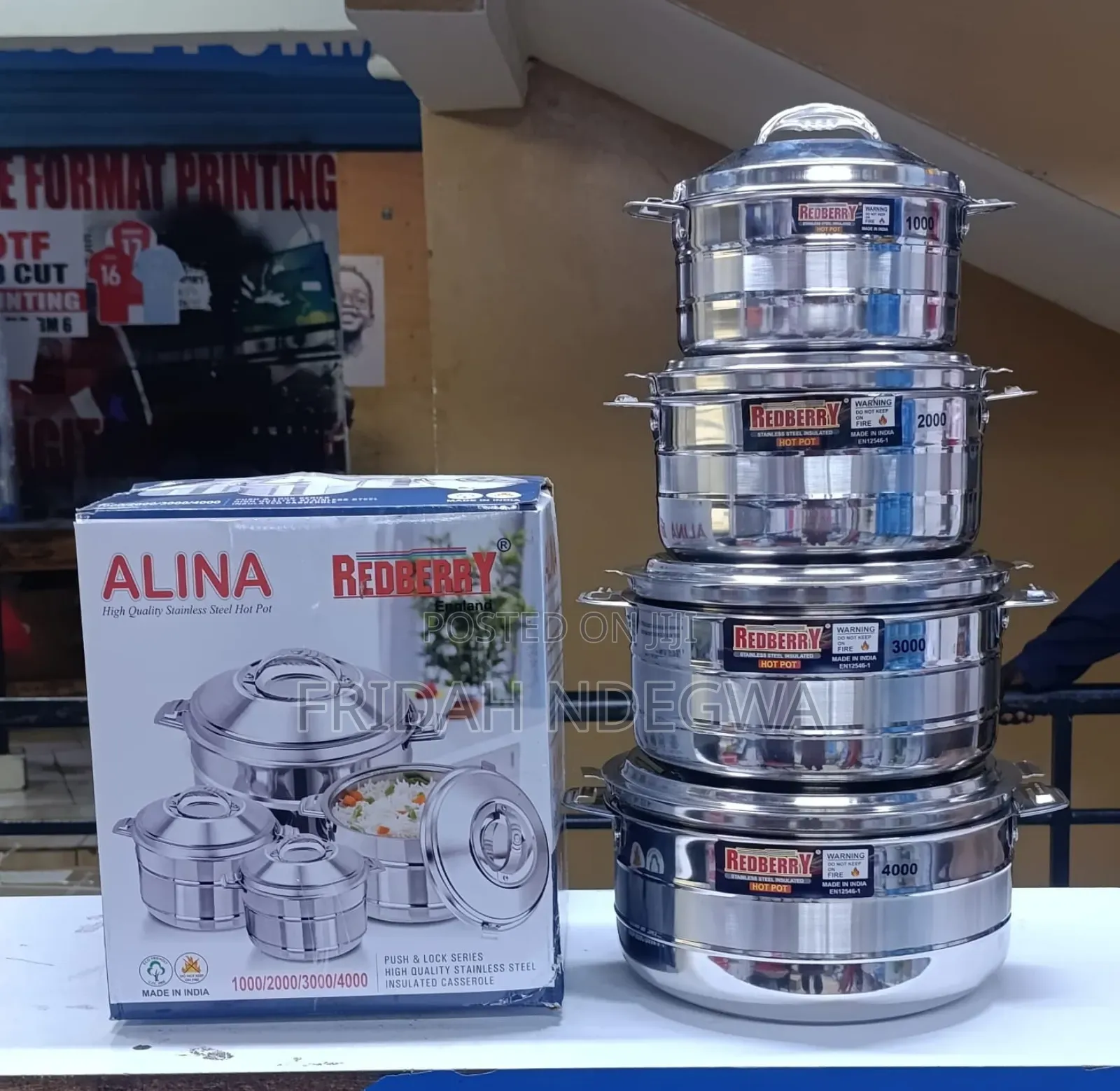 Alina Redberry Stainless Steel Hotpots
