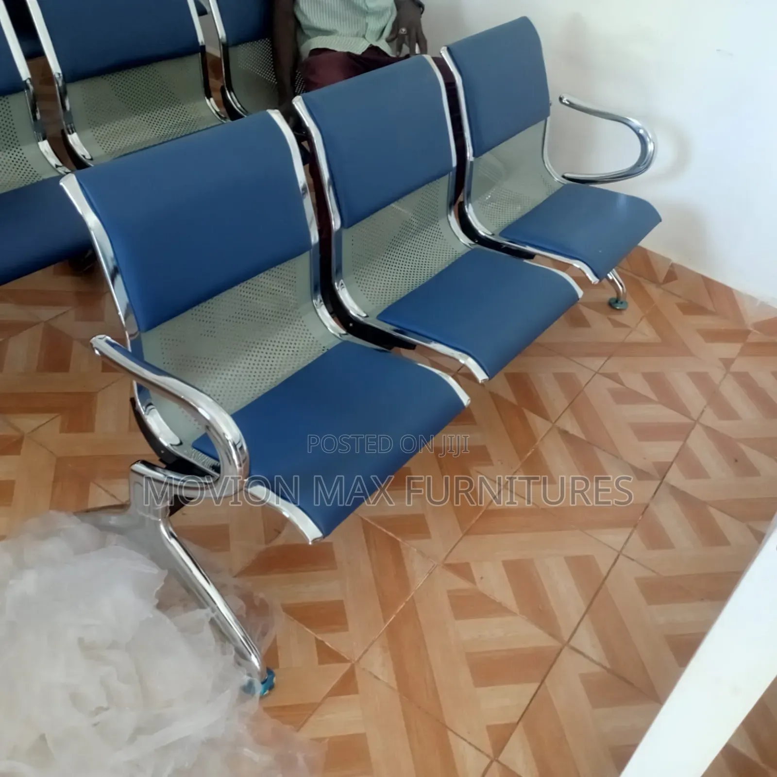 Blue Bench Chair