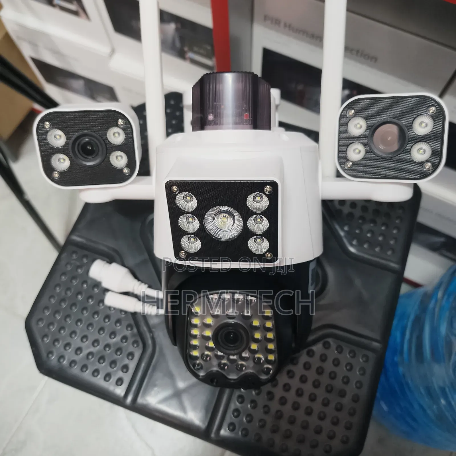 Triple Lens 4g Wifi Electric Model CCTV Camera