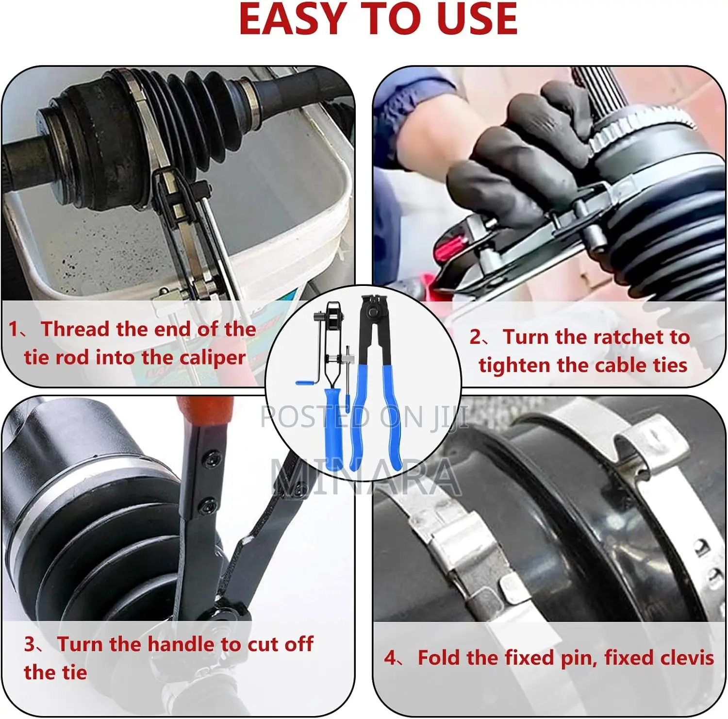 2 Pcs, Cv Boot Clamp Pliers, Banding Tool for Cars