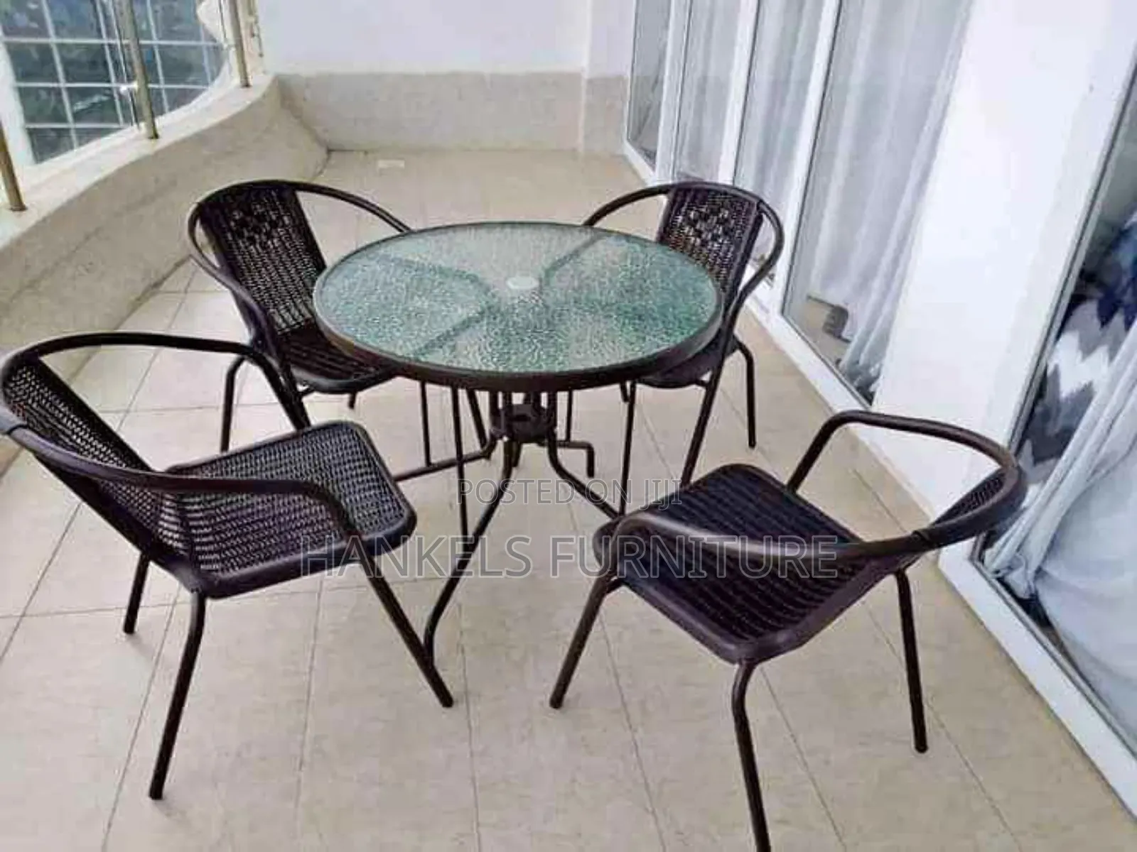 Modern Outdoor Garden 4 Seater Dining Set – Weather Resistant