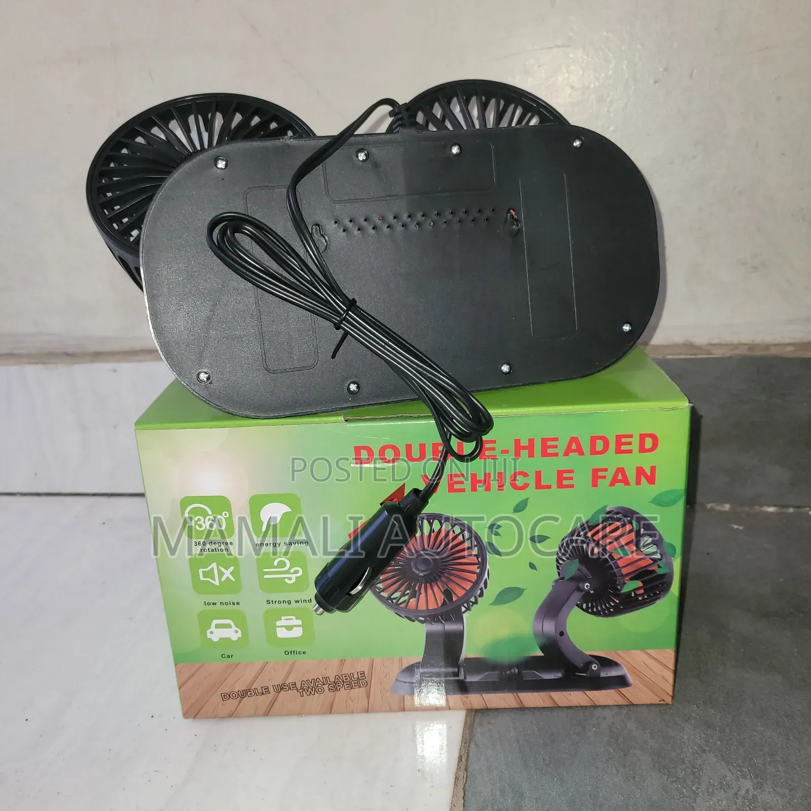 Double/Twin Head Car Fan