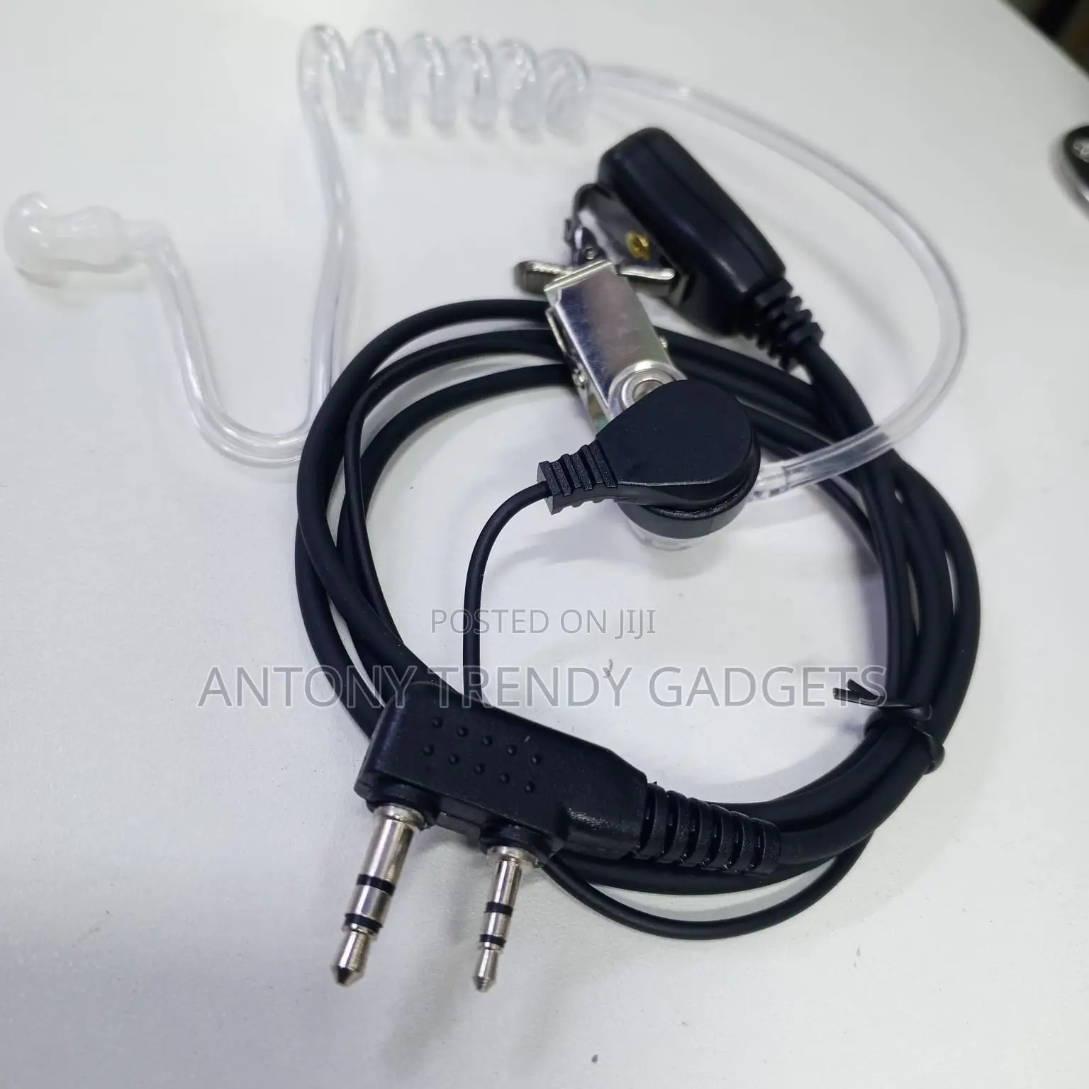 2-pin Fbi Style Walkie Talkie Earpiece With Acoustic Tube