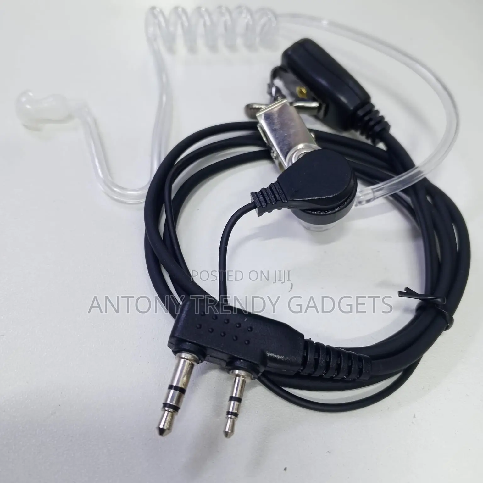 2-pin Fbi Style Walkie Talkie Earpiece With Acoustic Tube