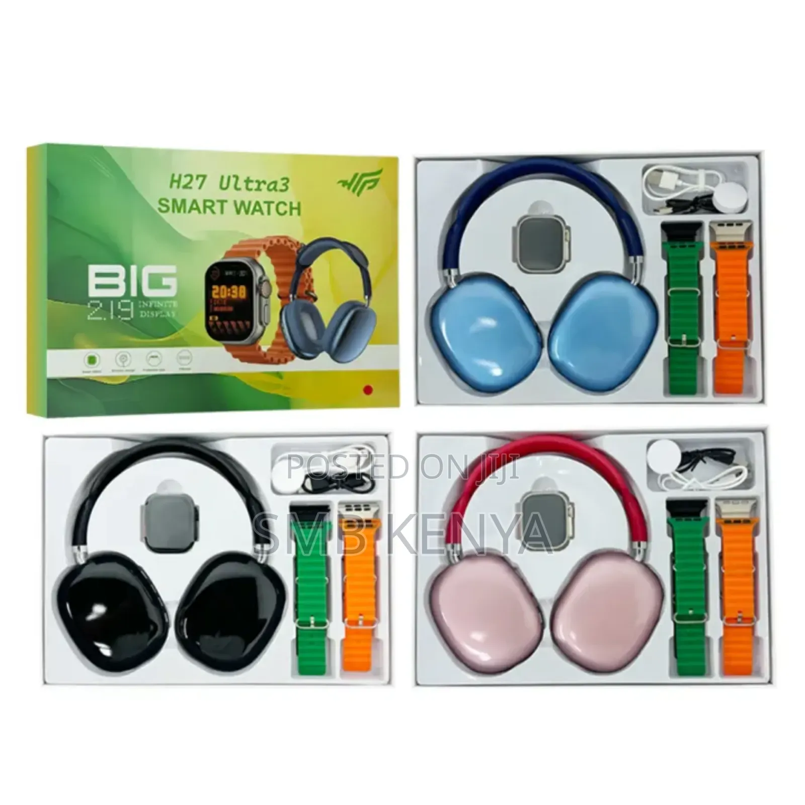 Ultra 3 Watch Headphones And 4straps