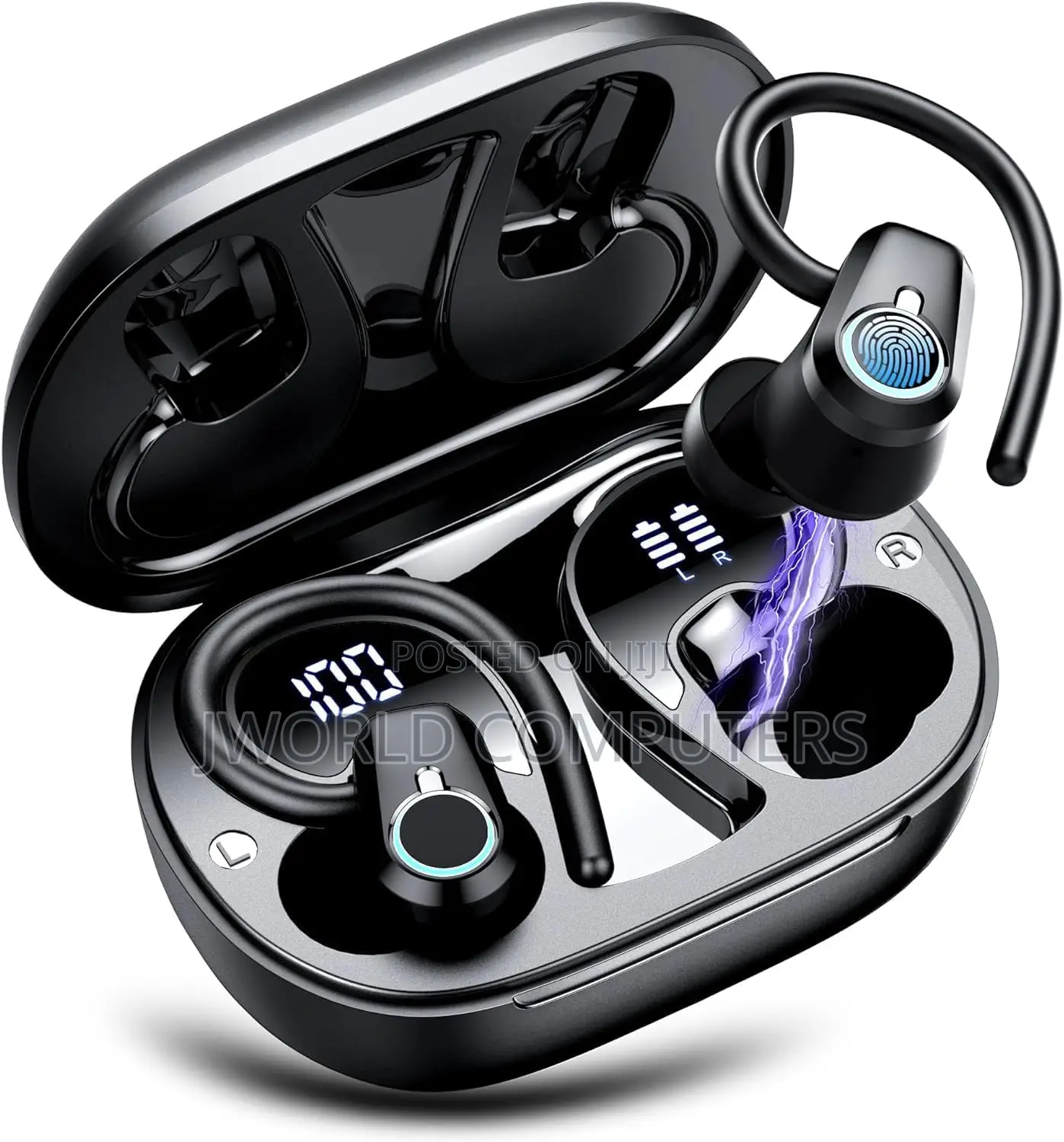 Oraimo Wireless Sport Earbuds, Black (Oeb-E95d)