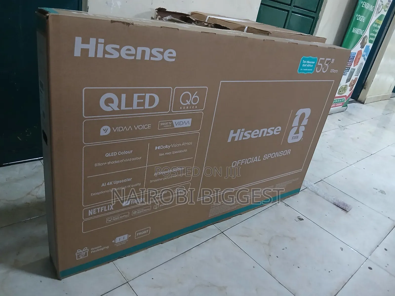 Hisense 55" Qled Vidaa Smart 4k Frameless Television