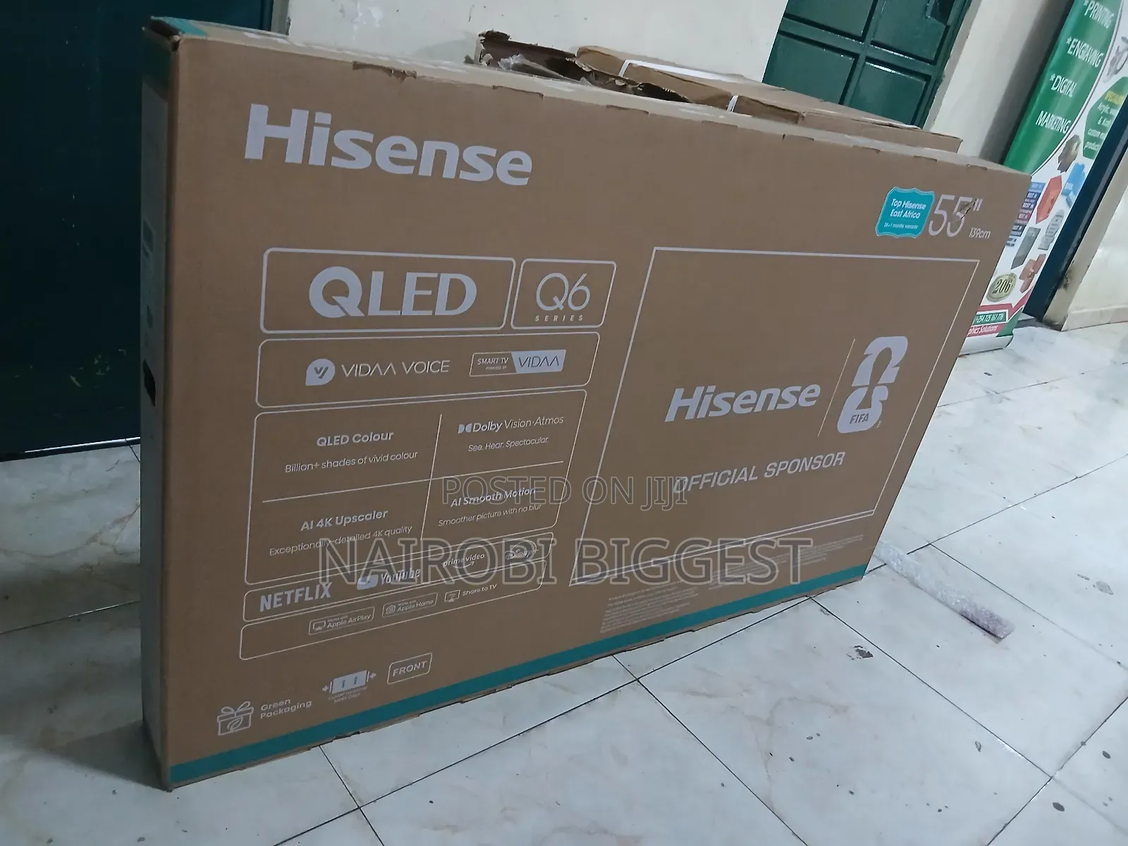 Hisense 55" Qled Vidaa Smart 4k Frameless Television