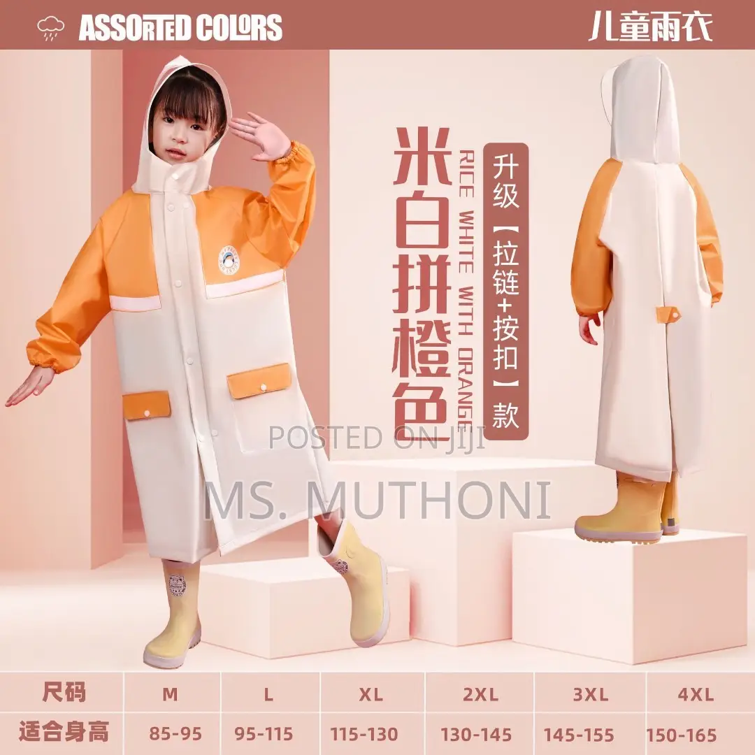 Unique High Quality Kids Raincoat With Wide Brim Hat*