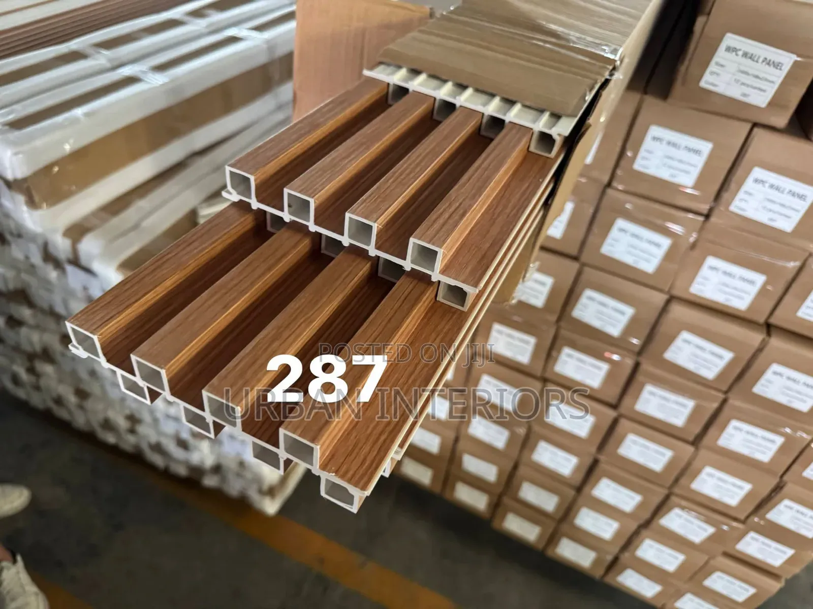 Light Brown Fluted Panels for Interior Design Panels