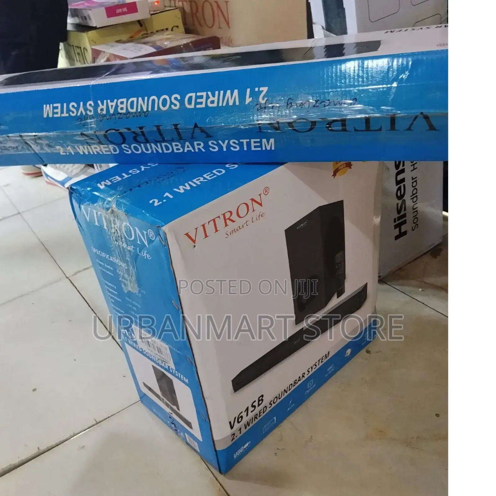 Vitron V61sb 2.1 Soundbar System – Deep Bass, Bluetooth, Usb