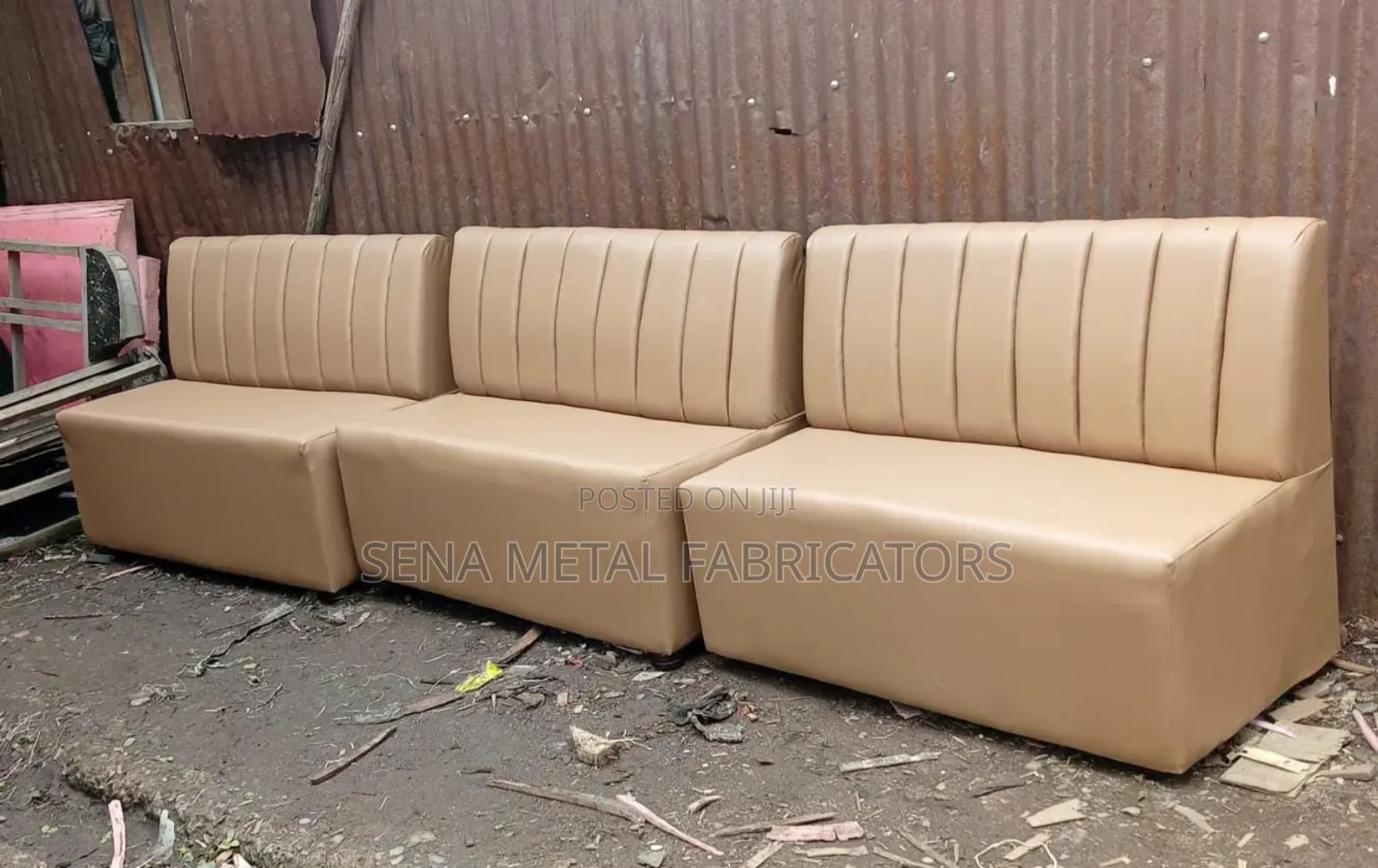 Beige Couches for Restaurants and Reception Waiting Areas.