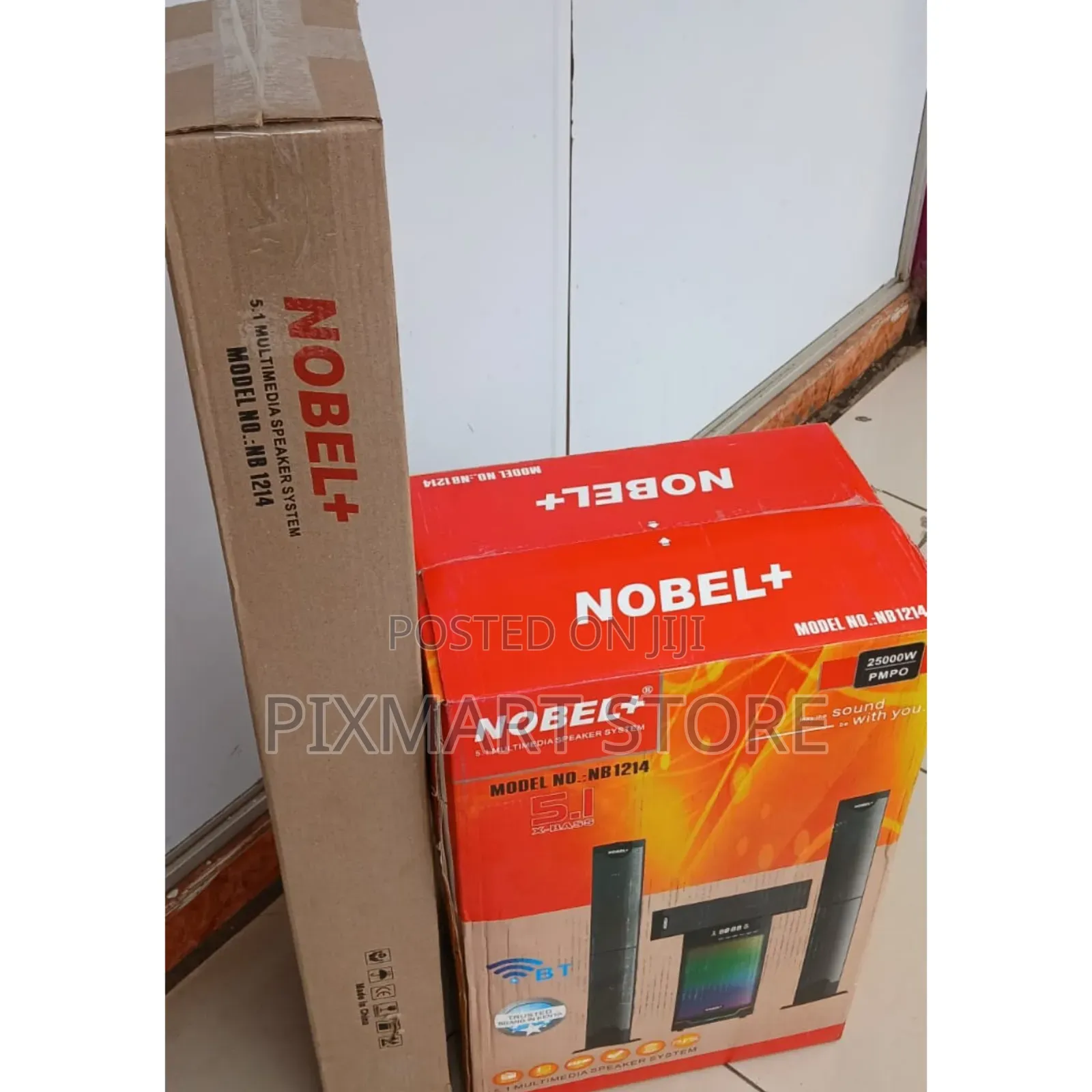 Nobel Plus Nb-1214 5.1 Surround Sound Speaker With Led Subwoofer