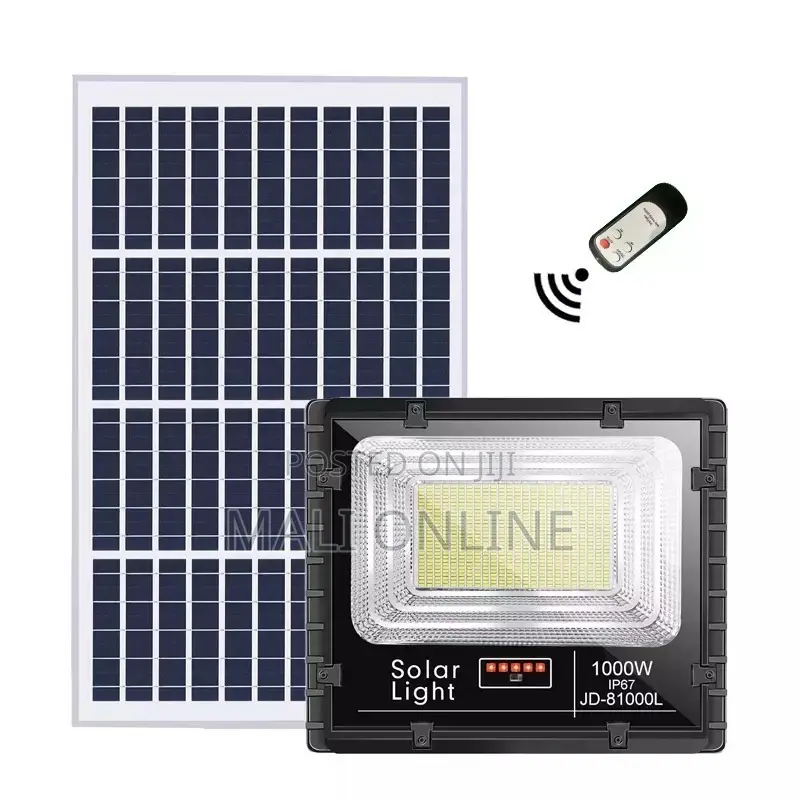 Jd Jindian Jd-81000l 1000w Solar Led Floodlight Outdoor Security Light