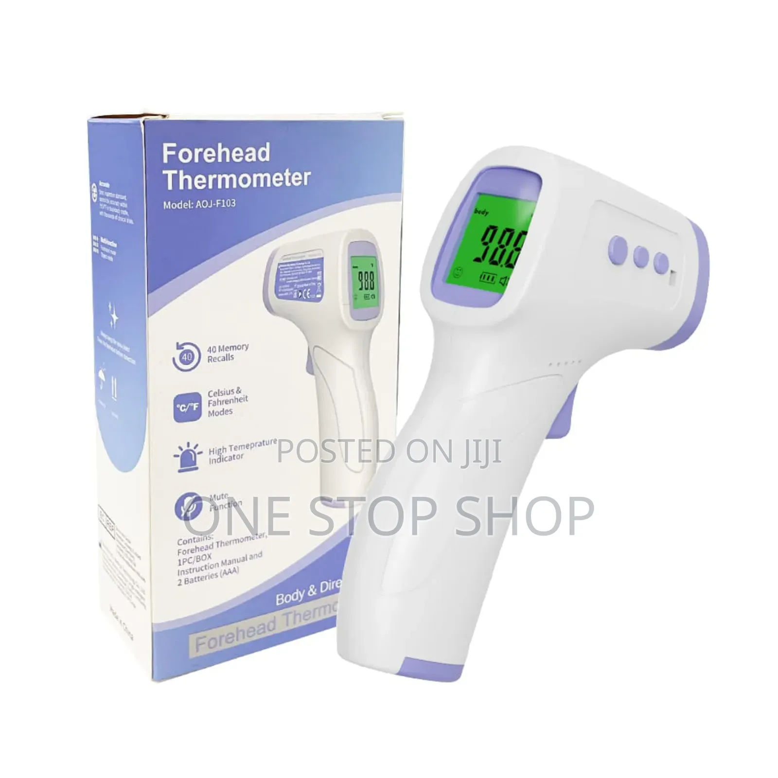 Infrared Digital Temperature Gun Resolution Thermometer