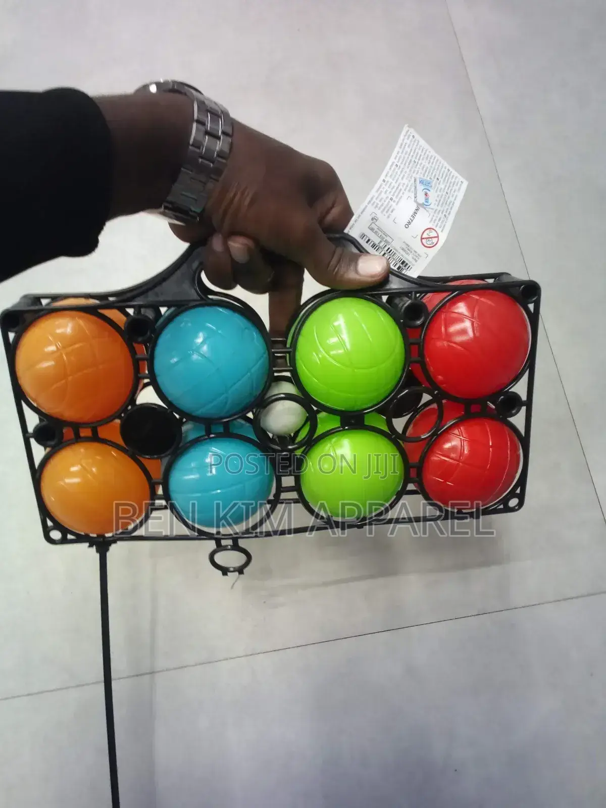 Kids and Begginers Pentaque Kit 8 Boules With Jack Plastic
