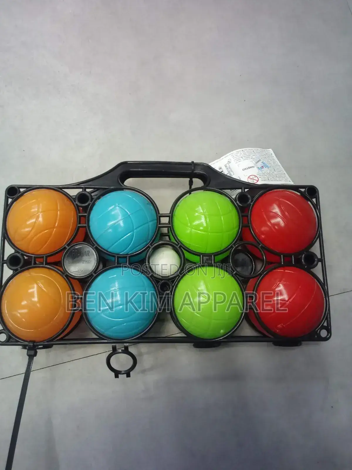 Kids and Begginers Pentaque Kit 8 Boules With Jack Plastic