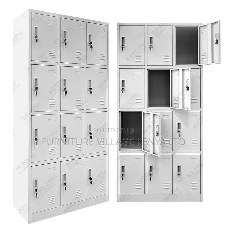 Office Cabinet; 12-locker Steel Office Cabinet