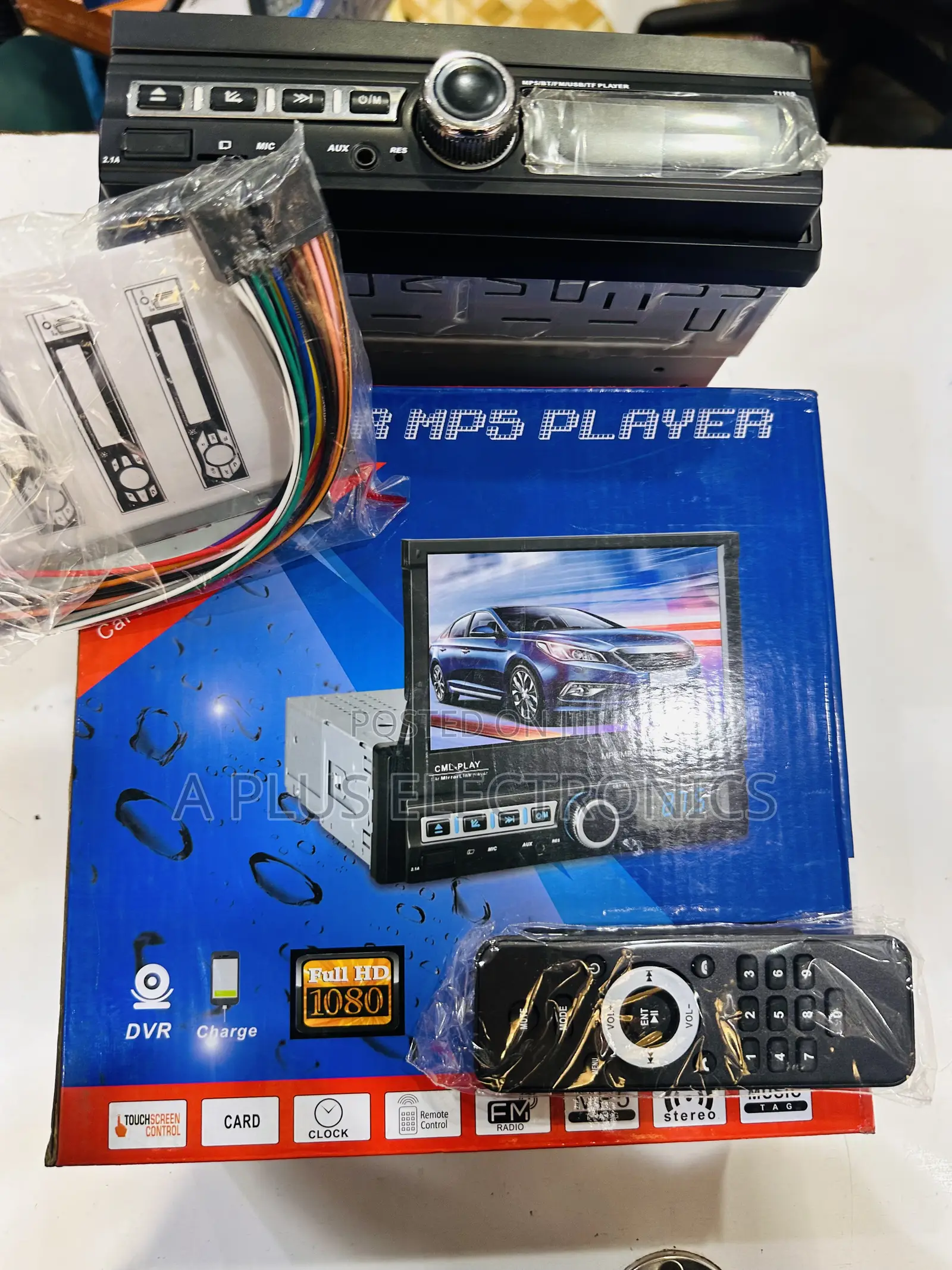 7 Inch Retractable Screen Car Radio – Hd Touch