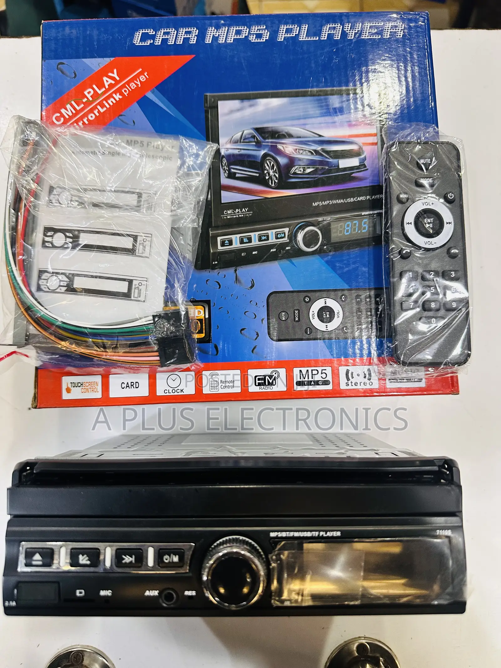 7 Inch Retractable Screen Car Radio – Clear Sound Stereo