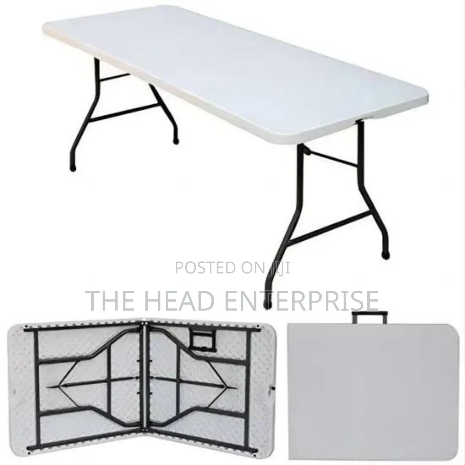 Absolutely Foldable Plain White Table 1.5 M Long
