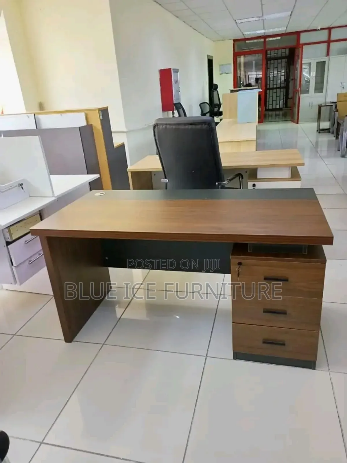 Modern Imported Executive Desk With Storage