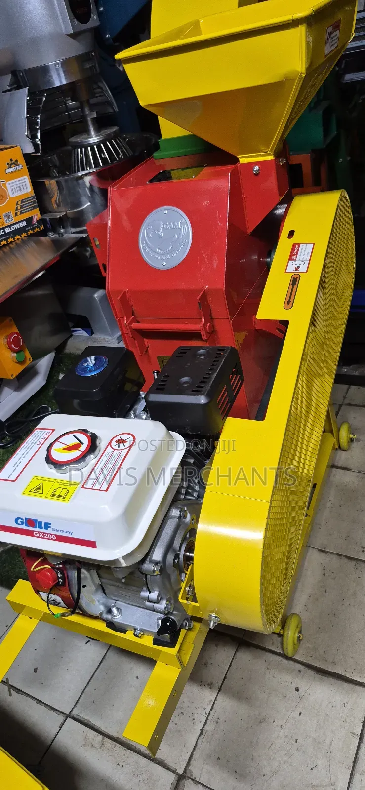 Silage Make Machine Fitted With a Petrol Engine