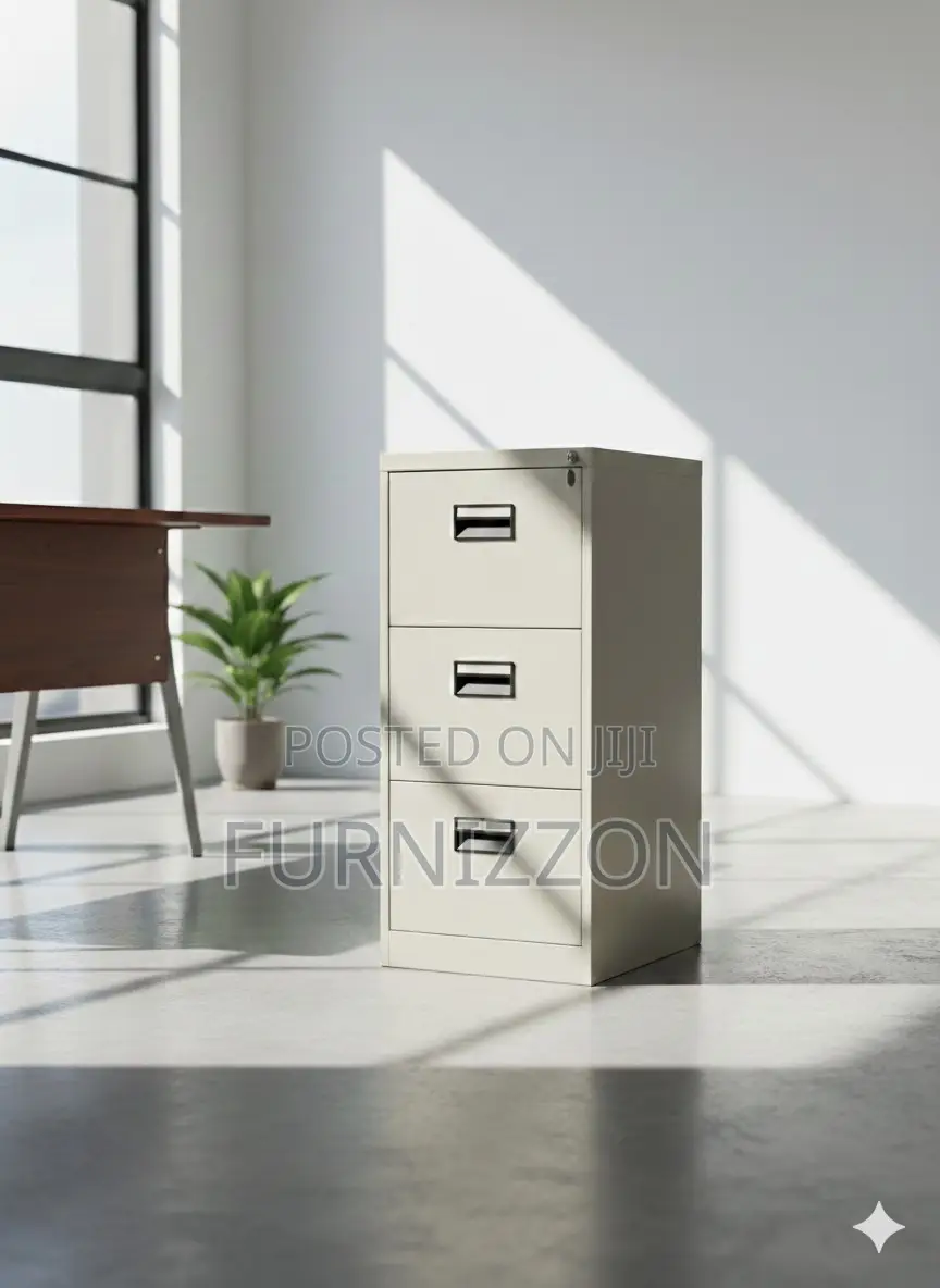 Lockable 3 Drawer Steel Cabinet
