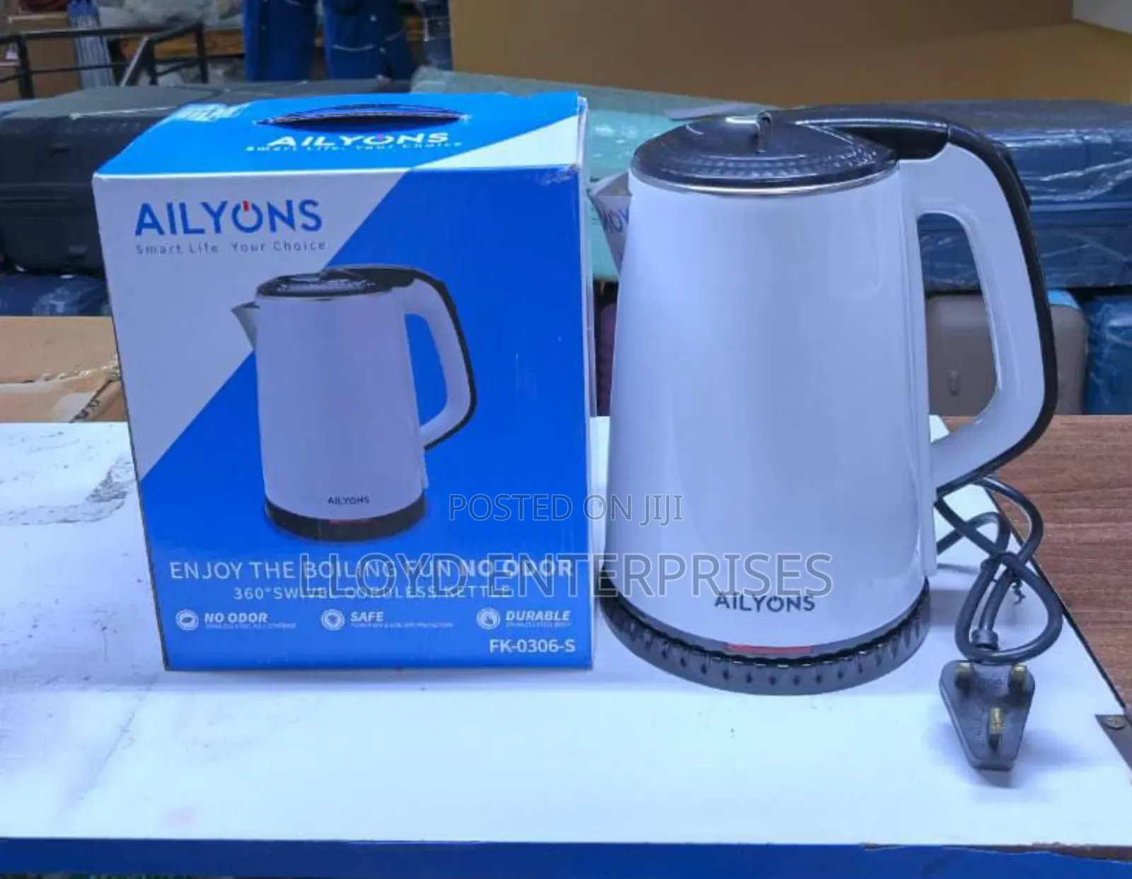 1.8 Litres Ailyons Electric Water Kettle - White