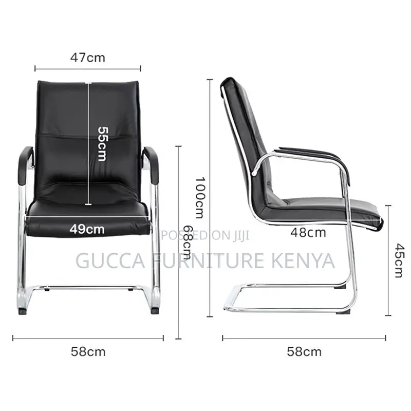 Leather Office Reception Waiting Chair