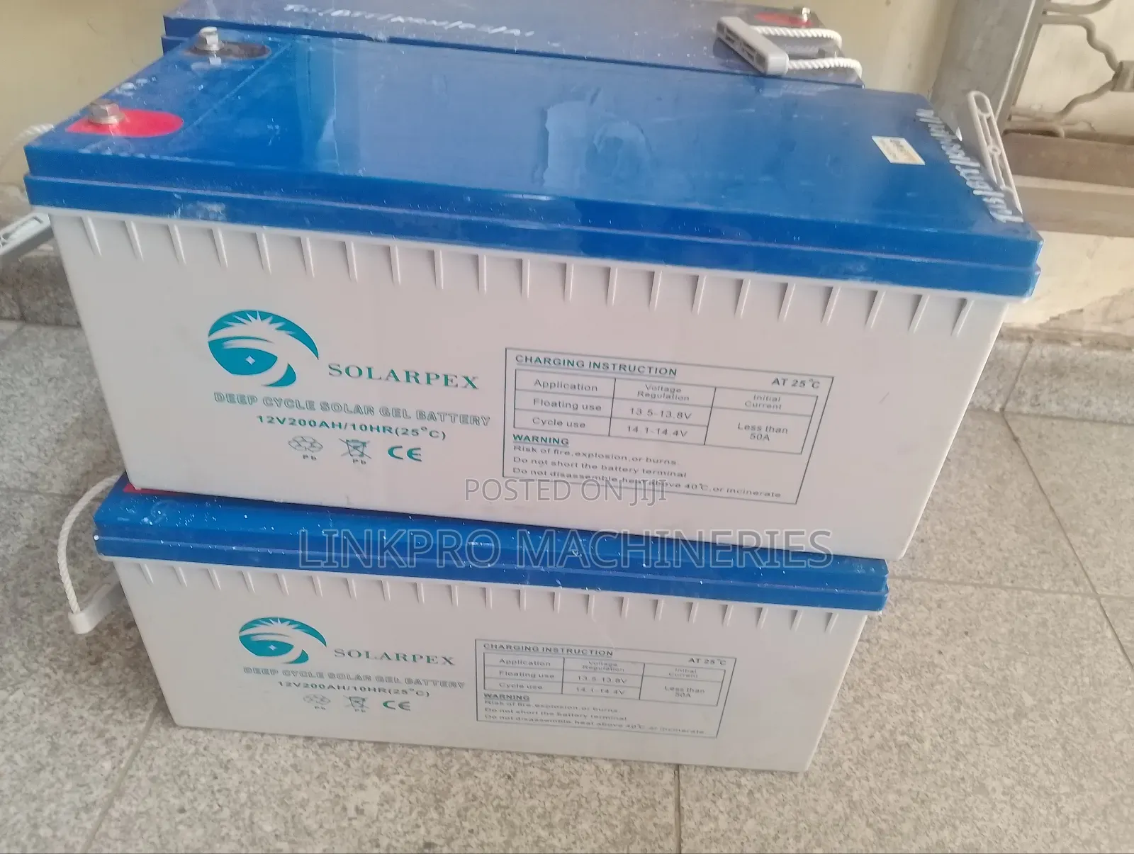 Solarpex 200ah Gel Battery